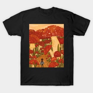 Red Mushroom Forest T-Shirt